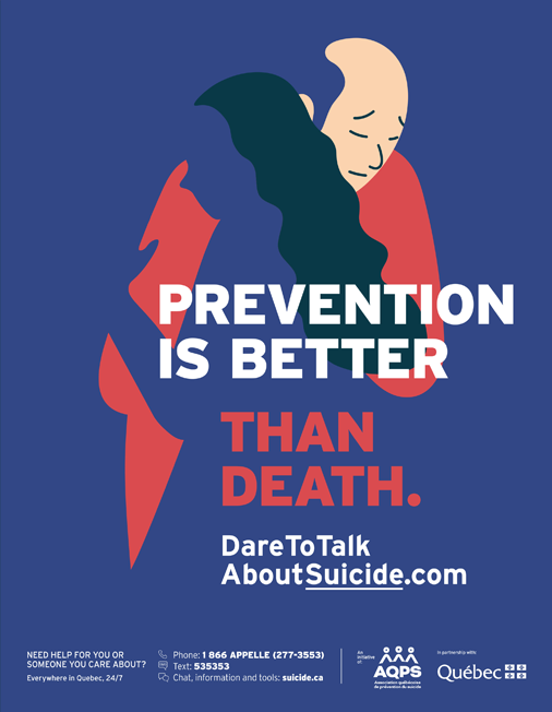 affiche anglais adulte prevention du suicide