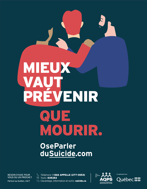 affiche masculin prevention du suicide