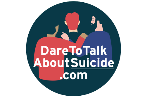 sticker masculin dare to talk about suicide 