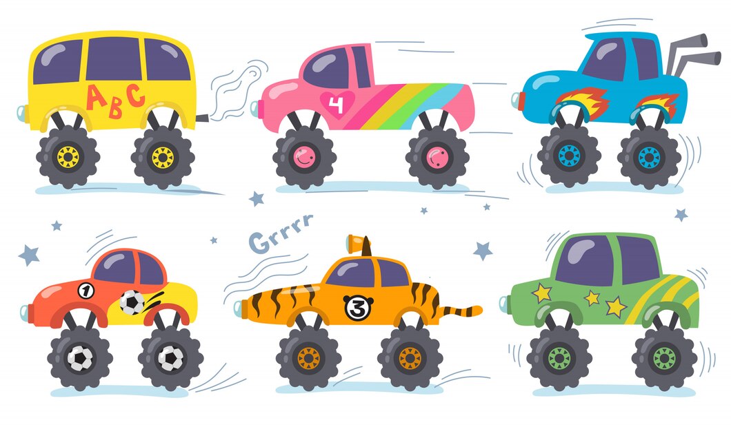 cartoon-monster-trucks-set_74855-6968